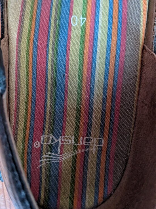 Dansko Black Leather Mary Jane Clogs- Size 40 (US 9.5-10) - Picture 3 of 5